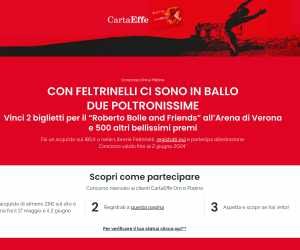 Con Feltrinelli vinci Roberto Bolle and Friends all’Arena di Verona