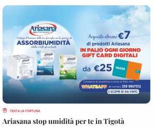 ARIASANA STOP UMIDITÀ PER TE IN TIGOTÀ Ed.1 2024