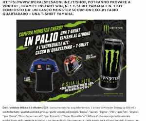 COMPRA MONSTER E PROVA A VINCERE UNA T-SHIRT O IL CASCO