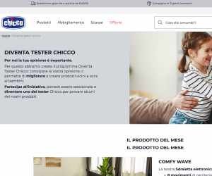 DIVENTA TESTER CHICCO