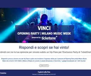 Rispondi e Vinci il TicketOneParty