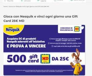 Vinci la spesa con Nesquik & MD 2024