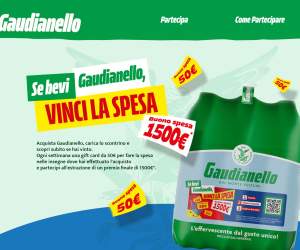 SE BEVI GAUDIANELLO, VINCI LA SPESA