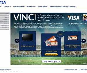 Vinci i Mondiali FIFA con Visa