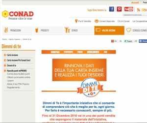 Sottoscrizione Conad Card con Premi