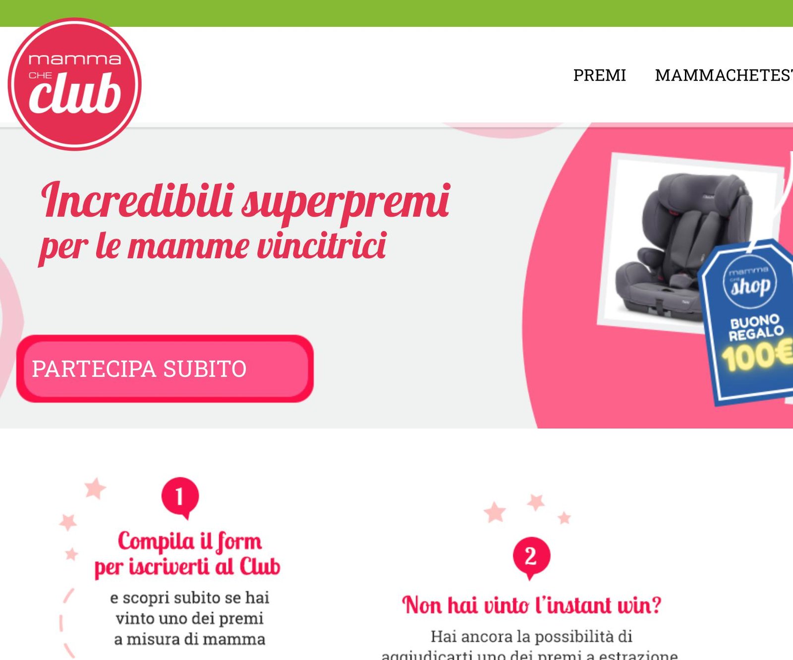 CONCORSO MAMMACHECLUB 2022 - Premi e Concorsi