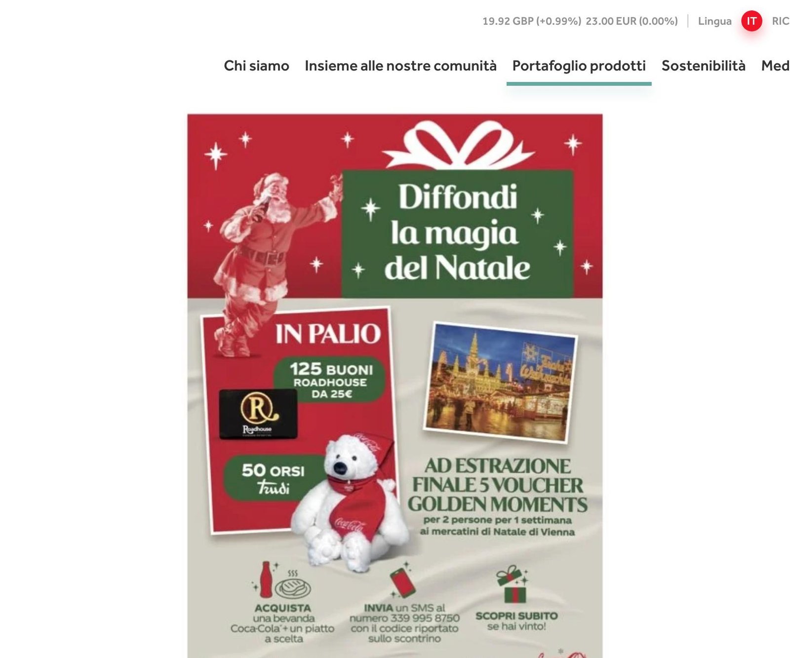 Concorso Da Roadhouse Diffondi La Magia Del Natale Con Coca Cola