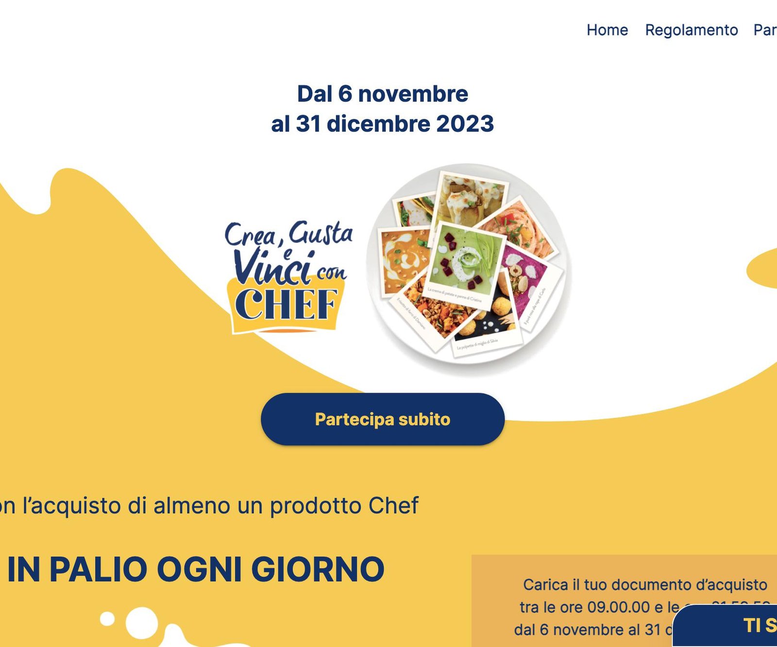 Concorso Chef CREA GUSTA E VINCI - Premi e Concorsi