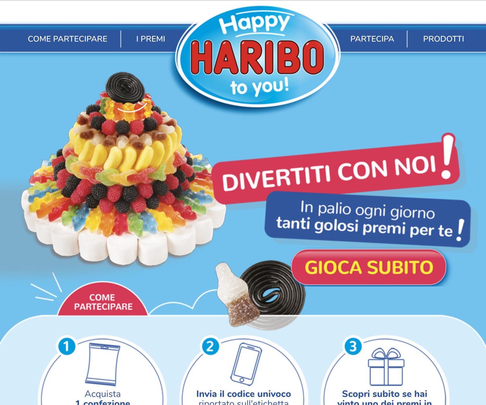 concorso haribo per vincere la bicicletta