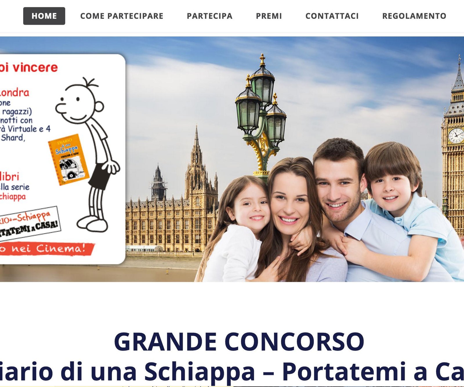 Concorso a Premi Diario di una Schiappa - Portatemi a Casa - Premi e  Concorsi